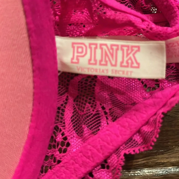 PINK by Victoria’s Secret Lace Racerback Front Bra Size 32B - Picture 6 of 7
